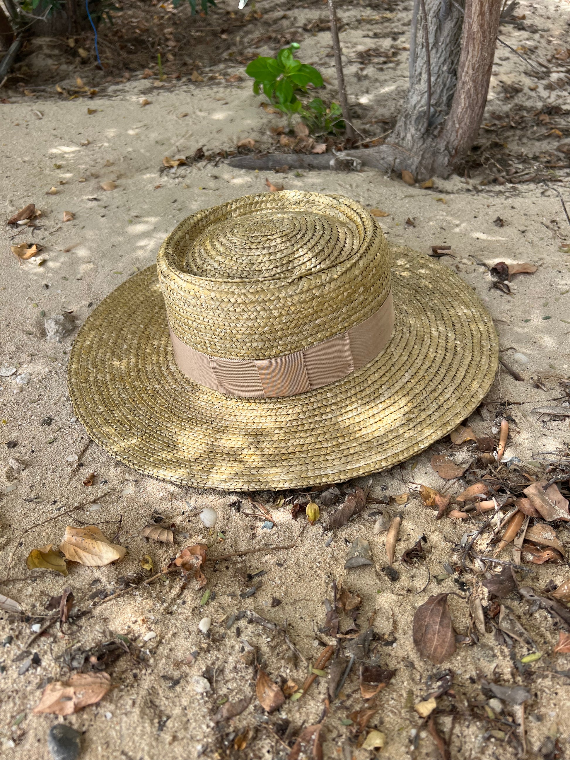 The Willow - Nude Straw Hat